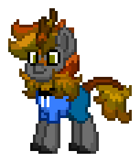 Size: 204x236 | Tagged: safe, artist:dematrix, derpibooru import, oc, oc:samoth kirineil, unofficial characters only, kirin, pony town, clothes, image, male, pixel art, png, simple background, solo, transparent background