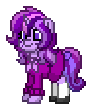 Size: 188x224 | Tagged: safe, artist:dematrix, derpibooru import, oc, oc:scarlett haycarine, pony, unicorn, pony town, clothes, cute, female, image, mare, pixel art, png, simple background, transparent background