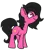 Size: 586x671 | Tagged: safe, artist:skitter, edit, oc, oc:anonfilly, unofficial characters only, pony, emoticlone, female, filly, flower, image, png, simple background, smiling, transparent background