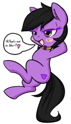 Size: 587x1017 | Tagged: safe, artist:randy, derpibooru import, edit, oc, oc:anonfilly, unofficial characters only, pony, blushing, chest fluff, colored eyelashes, colors of raven, dialogue, ear fluff, eyelashes, female, filly, floating, foal, heart, heart eyes, image, jewelry, lidded eyes, necklace, passionate, png, purple eyelashes, simple background, smiling, speech bubble, teen titans go, text, transparent background, wingding eyes