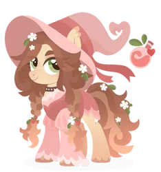 Size: 1024x1093 | Tagged: safe, artist:kabuvee, derpibooru import, oc, earth pony, pony, clothes, dress, female, hat, image, mare, png, simple background, solo, transparent background, witch hat