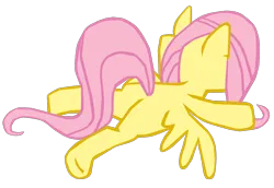 Size: 1280x882 | Tagged: safe, artist:benpictures1, derpibooru import, fluttershy, pegasus, pony, a dog and pony show, butt, cute, female, flutterbutt, image, inkscape, plot, png, shyabetes, simple background, solo, transparent background, vector