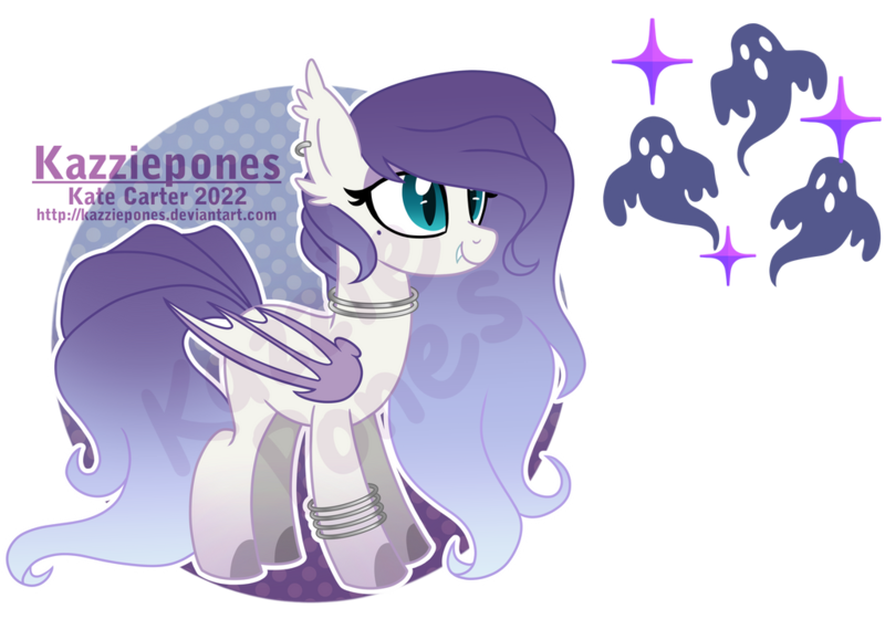 Size: 1024x717 | Tagged: safe, artist:kazziepones, derpibooru import, oc, oc:misty haunt, bat pony, pony, female, image, mare, png, solo