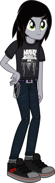 Size: 791x2589 | Tagged: safe, artist:lightningbolt, derpibooru import, oc, ponified:kellin quinn, human, equestria girls, .svg available, belt, chains, clothes, derpibooru exclusive, equestria girls-ified, hand on hip, image, jeans, jewelry, linkin park, male, necklace, pants, png, ripped jeans, ripped pants, shirt, shoes, skinny jeans, sleeping with sirens, smiling, socks, solo, t-shirt, torn clothes, vector