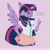 Size: 2000x2000 | Tagged: artist needed, safe, twilight sparkle, twilight sparkle (alicorn), alicorn, anthro, clothes, cutie mark, cutie mark on clothes, female, hand on hip, image, jpeg, necktie, school uniform, shirt, simple background, skirt, solo