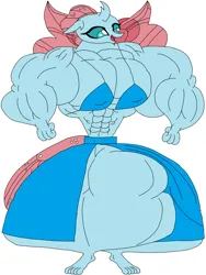 Size: 2456x3264 | Tagged: safe, artist:hubfanlover678, derpibooru import, ocellus, anthro, changedling, changeling, female, image, musclecellus, muscles, muscular female, overdeveloped muscles, png, solo