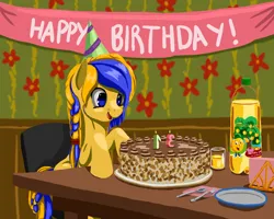 Size: 2500x2000 | Tagged: safe, artist:dr-fade, derpibooru import, oc, oc:ukraine, ponified, unofficial characters only, pony, 31, birthday, birthday cake, cake, food, image, nation ponies, png, solo, ukraine, ukrainian independence day