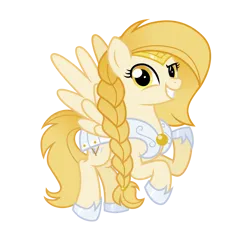 Size: 2048x2048 | Tagged: safe, derpibooru import, oc, pegasus, pony, fantasy class, female, flight, flying, gold, guard, guardsmare, image, mare, pegasus oc, png, royal guard, spread wings, warrior, wings, yellow eyes, yellow mane