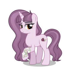 Size: 2048x2048 | Tagged: safe, derpibooru import, oc, pony, unicorn, dead, female, flower, gray, gray eyes, horn, image, mare, pink coat, pink mane, png, purple coat, purple hair, purple mane, rose, unicorn oc, vine, withered