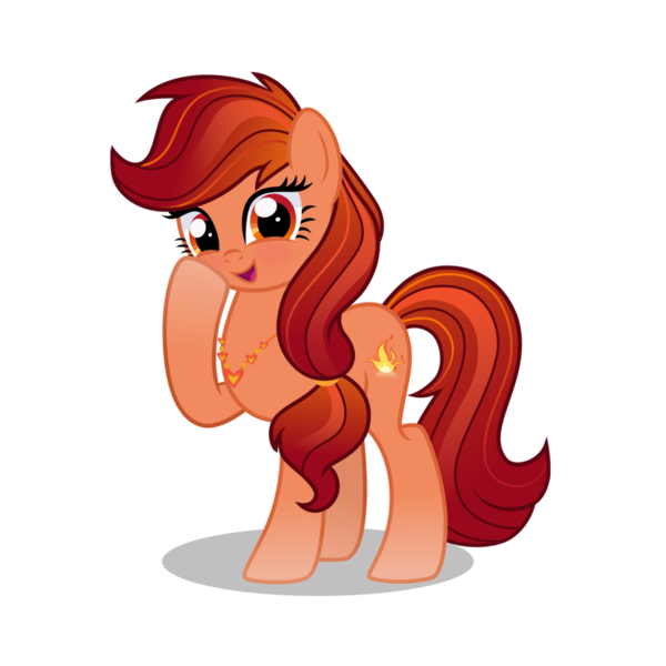 Size: 2048x2048 | Tagged: safe, derpibooru import, oc, earth pony, pony, earth, earth pony magic, earth pony oc, female, fire, golden eyes, heart, image, love, magic, mare, orange coat, orange eyes, orange mane, png, red coat, red eyes, red mane