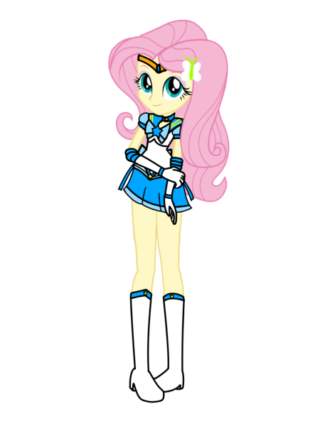 Size: 3072x4096 | Tagged: safe, artist:rollyagami02, derpibooru import, fluttershy, equestria girls, clothes, clothes swap, cosplay, costume, eqg promo pose set, image, pixiv, png, sailor mercury, sailor moon, simple background, solo, transparent background