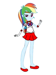 Size: 3072x4096 | Tagged: safe, artist:rollyagami02, derpibooru import, rainbow dash, equestria girls, clothes, clothes swap, cosplay, costume, eqg promo pose set, image, pixiv, png, sailor mars, sailor moon, simple background, solo, transparent background