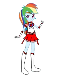 Size: 3072x4096 | Tagged: safe, artist:rollyagami02, derpibooru import, rainbow dash, equestria girls, clothes, clothes swap, cosplay, costume, eqg promo pose set, image, pixiv, png, sailor mars, sailor moon, simple background, solo, transparent background