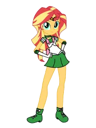 Size: 3072x4096 | Tagged: safe, artist:rollyagami02, derpibooru import, sunset shimmer, equestria girls, ami koshimizu, clothes, clothes swap, cosplay, costume, image, pixiv, png, sailor jupiter, sailor moon, simple background, solo, transparent background, voice actor joke