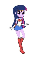 Size: 3035x4299 | Tagged: safe, artist:rollyagami02, derpibooru import, twilight sparkle, equestria girls, clothes, clothes swap, cosplay, costume, image, pixiv, png, sailor moon, simple background, solo, white background