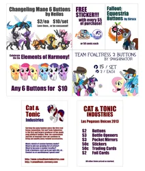 Size: 1200x1413 | Tagged: safe, artist:heilos, artist:sirhcx, artist:smashinator, artist:sparklepeep, derpibooru import, angel bunny, applejack, derpy hooves, fluttershy, pinkie pie, rainbow dash, rarity, twilight sparkle, oc, oc:discentia, oc:karma, oc:littlepip, oc:sparkle swirl, changeling, earth pony, pegasus, pony, rabbit, unicorn, fallout equestria, animal, apple, applejack's hat, appleling, blue changeling, bubble, changeling mane six, changelingified, cowboy hat, crossover, cupcake, dashling, demoman, derp, dollar sign, eyepatch, fangs, female, filly, filly applejack, filly fluttershy, filly pinkie pie, filly rainbow dash, filly rarity, filly twilight sparkle, floppy ears, flutterling, flying, foal, food, freckles, gears, gun, hat, hole, horn, image, las pegasus unicon, magic, mail, mane six, mare, medic, multicolored hair, optical sight, orange changeling, pink changeling, pinkamena diane pie, pinkling, pixel art, png, purple changeling, rainbow hair, raised hoof, rariling, reddit, rifle, scout, smiling, sniper, sniper rifle, species swap, spikes, spread wings, stetson, sticker, team fortress 2, text, twiling, unicorn twilight, weapon, white changeling, wings, yellow changeling, yellow eyes, younger