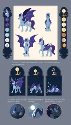 Size: 3984x6985 | Tagged: safe, artist:28gooddays, derpibooru import, oc, oc:wax n' wane, unofficial characters only, bat pony, pony, absurd resolution, bat pony oc, bat wings, commission, image, looking at you, male, onomatopoeia, png, reference sheet, side view, sleeping, sleepy, smiling, sound effects, spread wings, stallion, wings, zzz