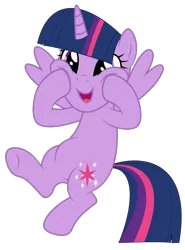 Size: 2449x3304 | Tagged: safe, artist:rerorir, artist:twilyisbestpone, derpibooru import, twilight sparkle, twilight sparkle (alicorn), alicorn, pony, adorkable, base used, cute, dork, ears, ears up, excited, female, flying, hair, happy, hooves on cheeks, horn, image, mane, mare, open mouth, open smile, pegasus wings, png, purple eyes, simple background, smiling, solo, spread wings, squishy cheeks, tail, transparent background, twiabetes, wings