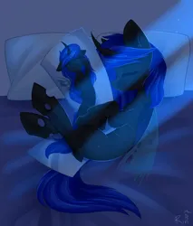 Size: 1700x2000 | Tagged: safe, derpibooru import, oc, pony, bed, bedsheets, body pillow, hug, image, pillow, pillow hug, png, sleeping