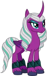 Size: 3703x6022 | Tagged: safe, alternate version, artist:emeraldblast63, derpibooru import, opaline, alicorn, pony, my little pony: make your mark, spoiler:g5, spoiler:my little pony: make your mark, absurd resolution, eyeshadow, female, folded wings, g5, image, makeup, mare, png, simple background, smiling, smirk, solo, transparent background, wings