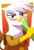 Size: 2048x3048 | Tagged: safe, artist:whitequartztheartist, derpibooru import, gilda, gryphon, blushing, cheek rub, cheek squish, cute, female, folded wings, frown, gildadorable, grabbing arm, image, looking at you, offscreen character, petting, png, simple background, sitting, solo, solo focus, squishy cheeks, wings