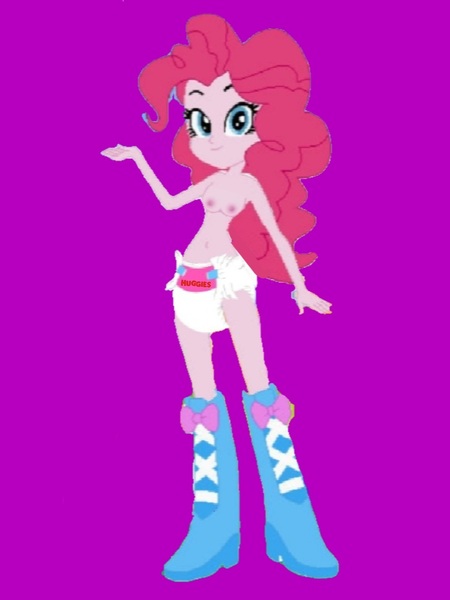 Size: 1193x1592 | Tagged: questionable, artist:theemperorofhonor, derpibooru import, equestria girls, 1000 years in photoshop, boots, breasts, clothes, diaper, equestria girls diaper and boots, huggies, image, jpeg, nipples, non-baby in diaper, nudity, shoes