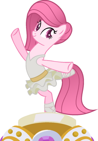 Size: 753x1086 | Tagged: safe, artist:tanahgrogot, derpibooru import, oc, oc:annisa trihapsari, earth pony, pony, a royal problem, ballerina, base used, cute, earth pony oc, female, image, long hair, mare, medibang paint, ocbetes, png, smiling, solo