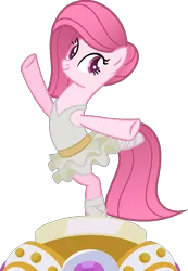 Size: 753x1086 | Tagged: safe, artist:tanahgrogot, derpibooru import, oc, oc:annisa trihapsari, earth pony, pony, a royal problem, ballerina, base used, cute, earth pony oc, female, image, long hair, mare, medibang paint, ocbetes, png, smiling, solo