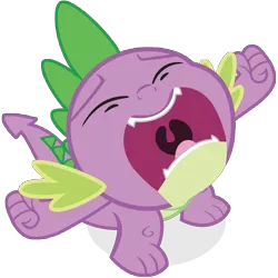 Size: 10000x10000 | Tagged: safe, artist:juniberries, derpibooru import, spike, dragon, a dog and pony show, absurd resolution, big no, eyes closed, image, male, noooooooo, open mouth, png, simple background, solo, transparent background, yelling