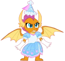 Size: 640x604 | Tagged: safe, artist:darlycatmake, derpibooru import, smolder, dragon, angry, background removed, clothes, cute, defending, dragon wings, dragoness, dress, female, froufrou glittery lacy outfit, glare, gloves, gritted teeth, hat, hennin, image, long gloves, mama bear, png, princess, princess smolder, protecting, ready to fight, simple background, smolderbetes, spread wings, squint, teeth, transparent background, wings