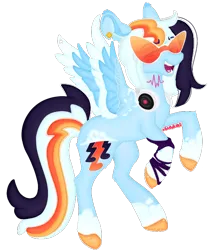 Size: 638x725 | Tagged: safe, artist:krazykari, derpibooru import, oc, pegasus, pony, image, parents:vinyldash, png, simple background, solo, transparent background