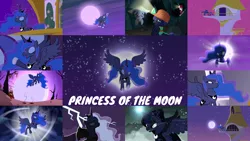 Size: 1978x1113 | Tagged: safe, derpibooru import, edit, edited screencap, editor:quoterific, screencap, princess celestia, princess luna, alicorn, bat, pony, a canterlot wedding, a hearth's warming tail, best gift ever, between dark and dawn, bloom and gloom, do princesses dream of magic sheep, for whom the sweetie belle toils, luna eclipsed, princess spike (episode), princess twilight sparkle (episode), sleepless in ponyville, the crystal empire, to where and back again, cape, clothes, eyes closed, female, image, jewelry, lightning, open mouth, png, raised hoof, regalia, snow