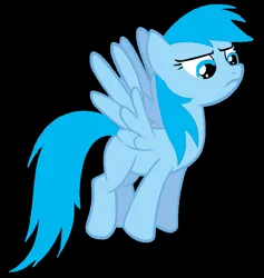Size: 871x918 | Tagged: safe, artist:awesomepony777, derpibooru import, blue october, blueberry muffin, pegasus, pony, angry, background pony, black background, blank flank, blue october is not amused, blueberry muffin is not amused, cute, female, frown, g4, image, mare, narrowed eyes, octoberdorable, png, simple background, stare down, unamused