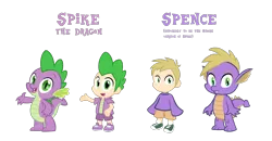 Size: 1200x625 | Tagged: safe, artist:tarkan809, derpibooru import, spike, dragon, human, dragonified, humanized, image, png, simple background, species swap, spence, transparent background