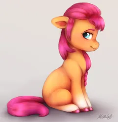 Size: 2208x2292 | Tagged: safe, artist:buttersprinkle, derpibooru import, sunny starscout, earth pony, pony, my little pony: a new generation, cute, female, floppy ears, g5, image, looking at you, png, signature, simple background, solo, solo female