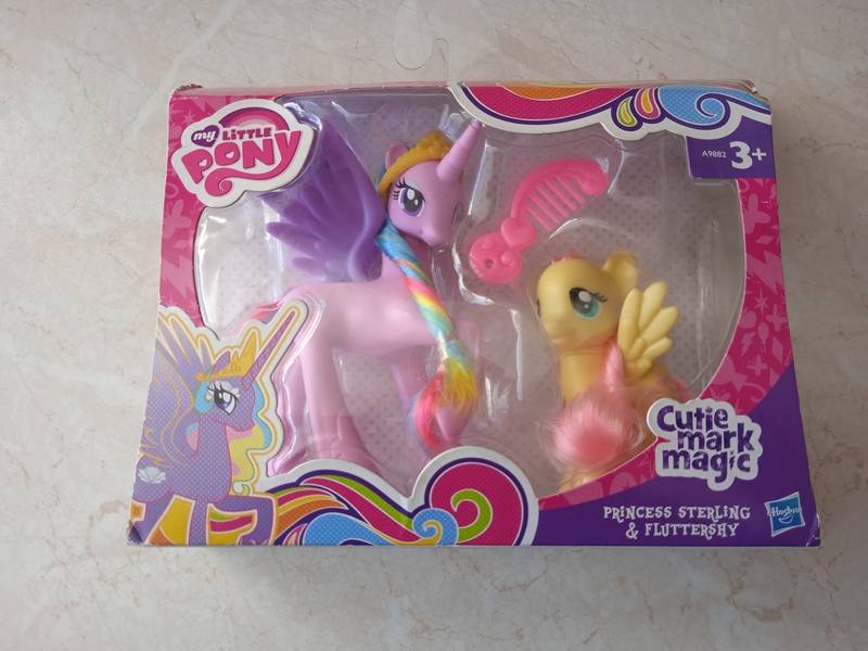 Size: 4160x3120 | Tagged: safe, derpibooru import, official, photographer:asp, fluttershy, princess sterling, alicorn, pegasus, pony, brush, brushable, image, jpeg, merchandise, not cadance, photo, toy, unpacked