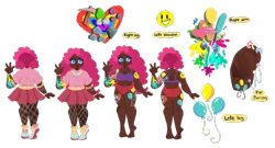 Size: 800x432 | Tagged: safe, artist:windywendy29, derpibooru import, pinkie pie, human, alternate hairstyle, barefoot, belly button, belly piercing, bellyring, bra, bracelet, chubby, clothes, commission, cutie mark tattoo, dark skin, ear piercing, earring, eyebrow piercing, feet, female, fishnets, humanized, image, jewelry, necklace, nose piercing, nose ring, panties, piercing, png, purple underwear, red underwear, reference sheet, shirt, shoes, simple background, skirt, sneakers, socks, solo, stockings, t-shirt, tattoo, thigh highs, transparent background, underwear
