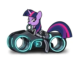 Size: 1750x1320 | Tagged: safe, artist:theuser, derpibooru import, twilight sparkle, twilight sparkle (alicorn), alicorn, disney, image, looking at you, png, smiling, smiling at you, tron legacy