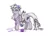 Size: 1024x732 | Tagged: safe, artist:da-exile, derpibooru import, opalescence, sweetie belle, ponified, cat, earth pony, pony, catified, female, image, jpeg, mare, simple background, solo, species swap, white background, yarn, yarn ball