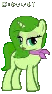 Size: 104x188 | Tagged: safe, artist:blitsazalisdash, derpibooru import, edit, ponified, pony, unicorn, disgust (inside out), female, horn, image, inside out, mare, png, simple background, text, transparent background, unamused