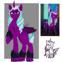 Size: 2000x2000 | Tagged: safe, derpibooru import, opaline, alicorn, my little pony: a new generation, my little pony: make your mark, spoiler:g5, spoiler:my little pony: make your mark, doodle, g5, image, png, solo
