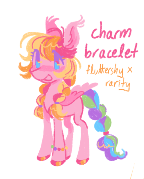 Size: 481x597 | Tagged: safe, artist:webkinzworldz, oc, oc:charm bracelet, pegasus, pony, bracelet, braided pigtails, braided tail, colored hooves, female, folded wings, image, jewelry, magical lesbian spawn, offspring, parent:fluttershy, parent:rarity, parents:flarity, png, simple background, solo, white background, wings