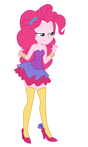 Size: 1900x3176 | Tagged: safe, alternate version, artist:gmaplay, derpibooru import, pinkie pie, equestria girls, equestria girls series, twilight under the stars, spoiler:eqg series (season 2), image, png, simple background, solo, tights, transparent background