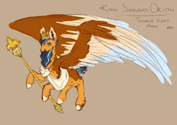 Size: 1024x725 | Tagged: safe, artist:kevinscorner, artist:totallyadorito, derpibooru import, king orion, pegasus, pony, twinkle eyed pony, comic, image, jpeg, spread wings, wings