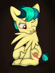 Size: 1536x2048 | Tagged: safe, artist:dumbwoofer, derpibooru import, oc, oc:apogee, pegasus, pony, female, filly, fleas, foal, grooming, image, jpeg, preening, wings