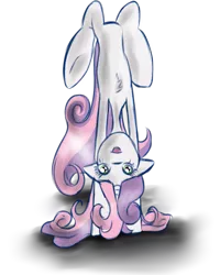 Size: 933x1168 | Tagged: safe, artist:diankave, derpibooru import, sweetie belle, pony, semi-anthro, unicorn, eyelashes, female, filly, foal, image, png, simple background, solo, transparent background