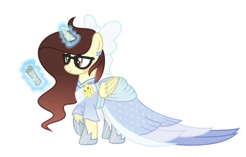 Size: 2000x1272 | Tagged: safe, artist:darbypop1, derpibooru import, oc, oc:darby, alicorn, pony, clothes, dress, female, image, magic, mare, png, scroll, simple background, solo, transparent background