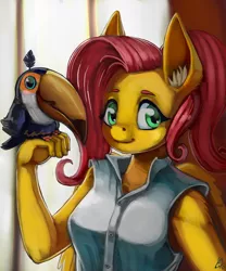 Size: 1000x1200 | Tagged: safe, artist:lexx2dot0, derpibooru import, fluttershy, anthro, pegasus, image, jpeg, solo