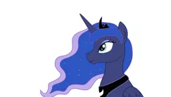 Size: 1280x720 | Tagged: safe, artist:erkints, derpibooru import, princess luna, alicorn, pony, bust, female, folded wings, horn, image, jpeg, simple background, solo, vector, wings