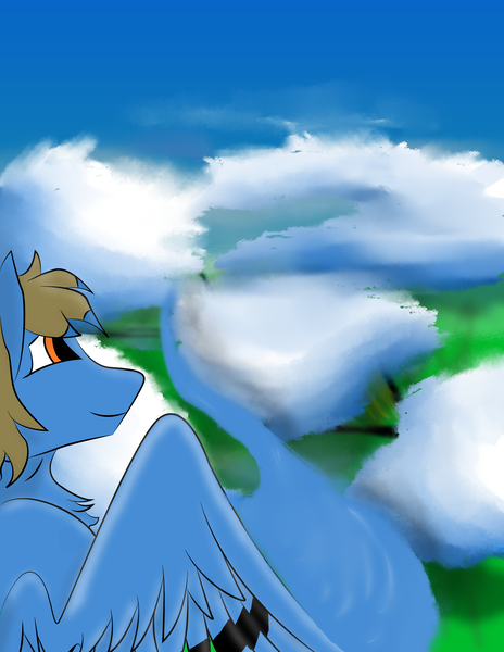 Size: 2550x3300 | Tagged: safe, artist:mr_nate89, derpibooru import, oc, oc:nate, pegasus, brown hair, cloud, flying, image, png